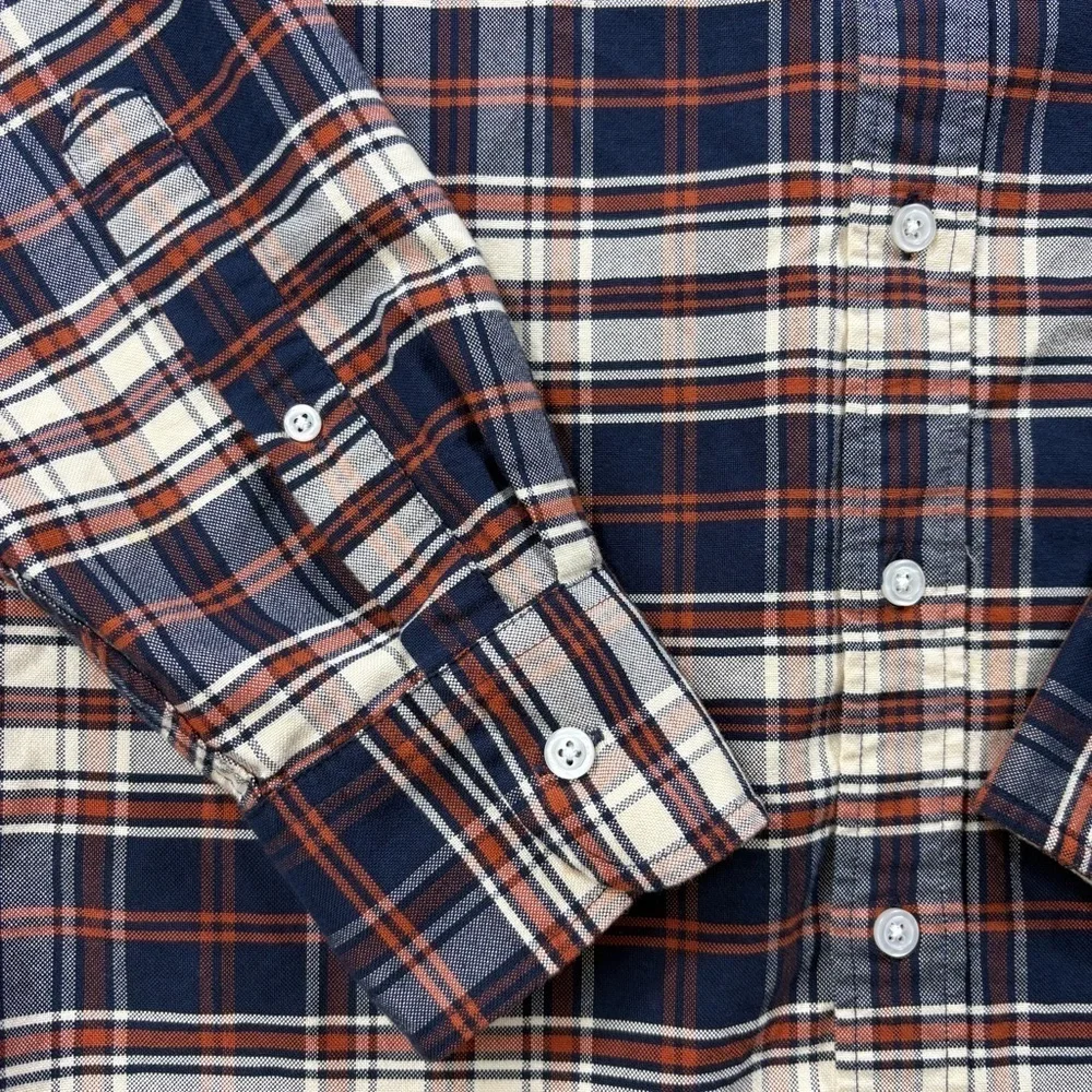 J. Crew Factory Men’s Merchantile Flex Plaid Button Down Shirt | Size M